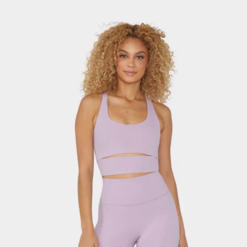 Manduka Aurora Racerback Bra - Lavender Mist